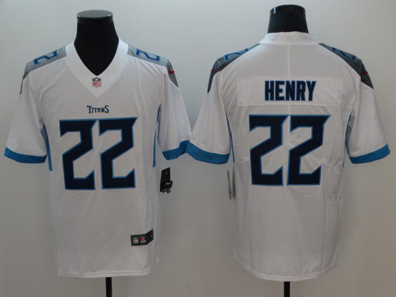 Men Tennessee Titans 22 Henry White Vapor Untouchable Limited Player Nike NFL Jerseys